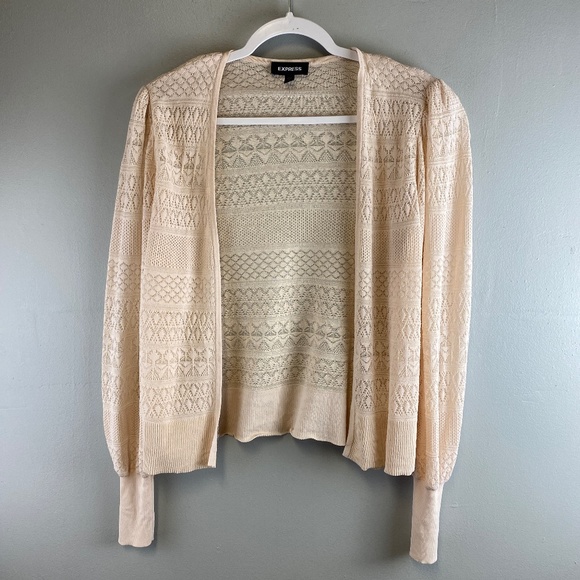 Express Sweaters - EXPRESS Womens Blush Pink Cardigan Open Size XSmall Long Sleeves
